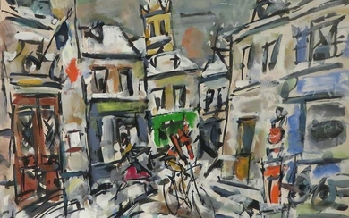 Gen Paul 1895-1975 (French) Street view with figures