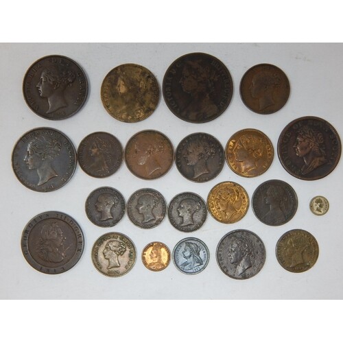 George III, William IV & QV Coinage, Tokens