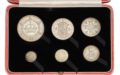 George V, ' New Type' Proof Set 1927; 6 coin...
