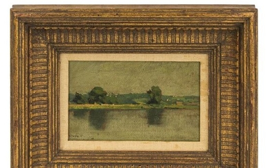Gilbert Gaul 1855-1919 Impressionist Oil Landscape