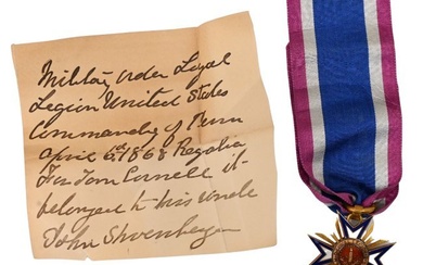 Gold and Enameled Civil War Era Medal