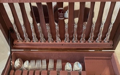 Gorham La Scala Sterling Flatware Set For 12 Immaculate 72 Pieces