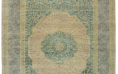 Green Tribal Geometric Large 10X14 Mamluk Oriental Rug Dining Living Room Carpet