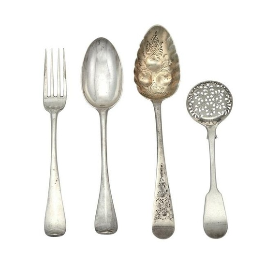Group of Dutch and English Silver Flatware