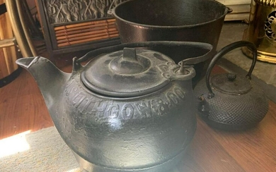 Group of cast-iron items