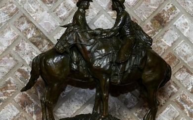 HERB MIGNERY CODE OF THE WEST BRONZE SCULPTURE