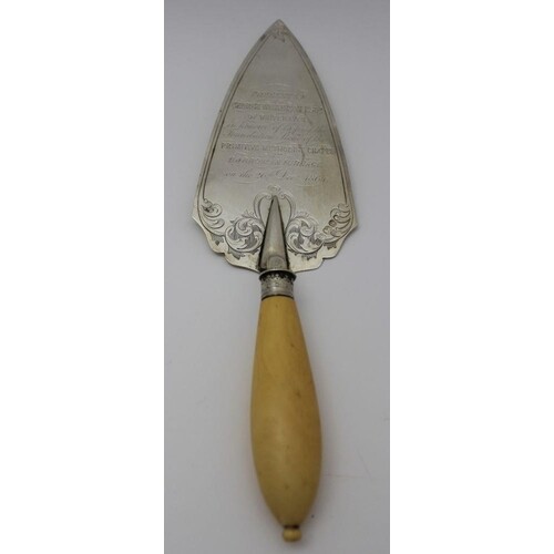 Henry Wilkinson & Co. A Victorian silver bladed presentation...