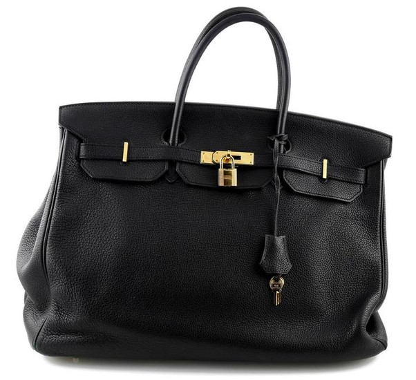 Hermes Birkin 40 Black Handbag