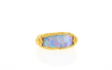 High Karat Gold and Opal Ring