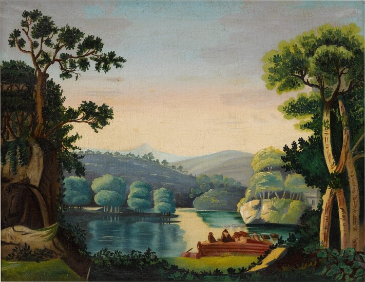 Hudson River Landscape, American School, 19th Century