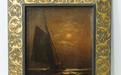 In the Style of Edward Moran, Sailing Ship.