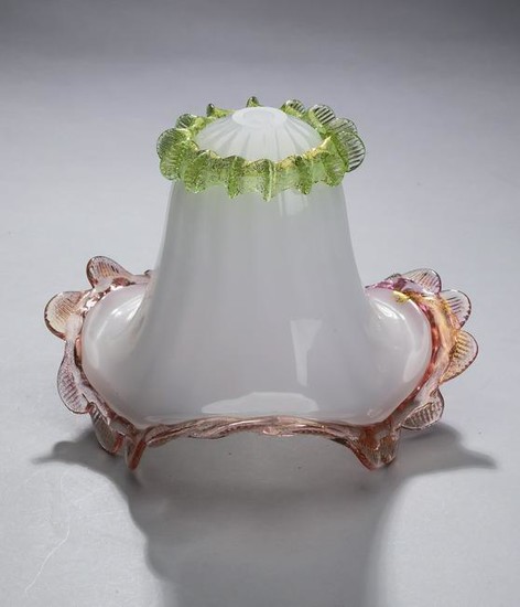 Italian Murano hand-formed glass pendant 8"dia