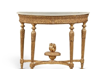 Italian Neoclassical Giltwood Console Table, Piedmont, Late 18th Century