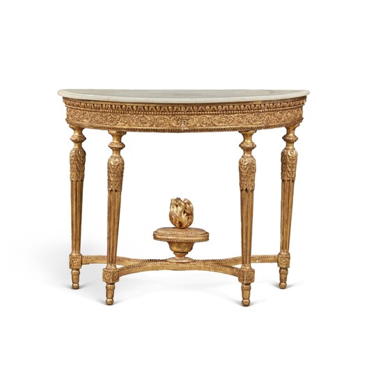 Italian Neoclassical Giltwood Console Table, Piedmont, Late 18th Century