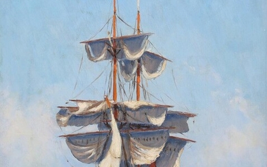 SOLD. Ivar Tidemand Rohde: Seascape. Unsigned. Oil on canvas. 34 x 30 cm. – Bruun Rasmussen Auctioneers of Fine Art