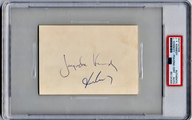 JFK & Jackie Signed Ticket to Campaign Fundraiser in D.C.