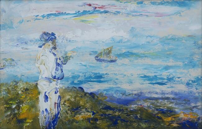 Jack Butler Yeats RHA (1871-1957), Bound for the Islands (1952)