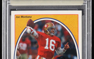 Joe Montana Signed 1991 Upper Deck Joe Montana Heroes #8 1990 Career Highs (PSA | Auto 10)