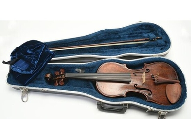 Johann Baptist Schweitzer Labeled Violin with Bow.