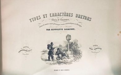LALAISSE (Hippolyte) (illustrator), "Types et caractères bretons", published...