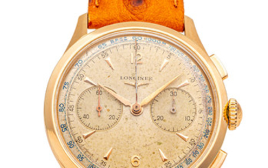LONGINES REF. 5967, CHRONOGRAPH, 30CH, PINK GOLD, 38 MM