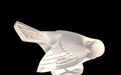 Lalique Paperweight, Sparrow with Head Under Wing