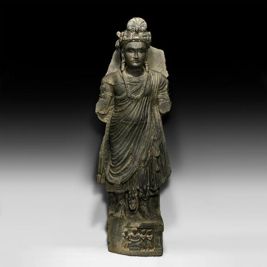 Large Gandharan Standing Bodhisattva