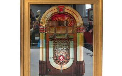 Large Mirror with Wurlitzer 1015 Design