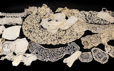 Late 19th and Early 20th Century Lace, comprising a bertha...