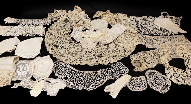 Late 19th and Early 20th Century Lace, comprising a bertha...