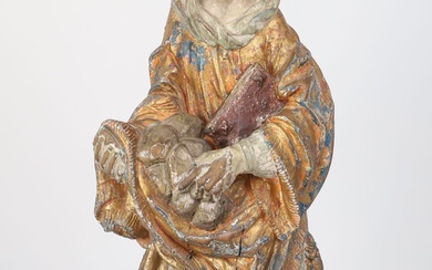 Le pain de Saint Antoine Sculpture en bois... - Lot 136 - Lux-Auction