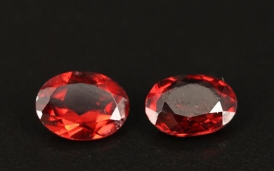 Loose 2.26 CTW Oval Faceted Garnets