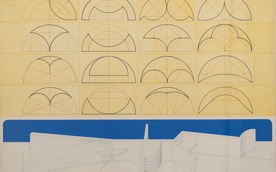 LUCIO DEL PEZZO Da Leonardo:Codice Atlantico-Le lunette, 1974