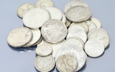 Lot de pièces en argent : -15 x 5 Francs... - Lot 36 - Rossini
