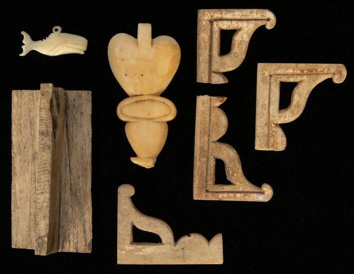 Lot of Carved Bone Decorative Items. Being a collection