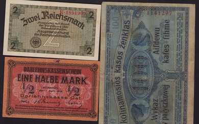 Lot of paper money: Germany (3)