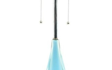 MID-CENTURY ITALIAN GLASS LAMP