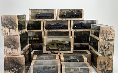 MODEL CARS, “Military vehicles from World War II”, 24 pcs, Editions Atlas Collections.