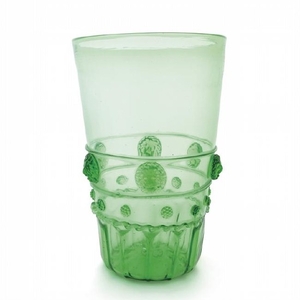 MVM CAPPELLIN Un vaso in vetro verdino con