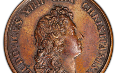 Madagascar: , French Colony. Louis XIV bronze Medal 1665 AU58 PCGS,...