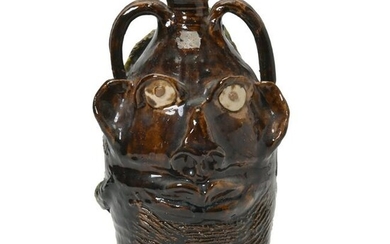 Marie Rogers Stoneware Face Jug