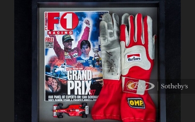 Michael Schumacher Race Worn and Signed Gloves