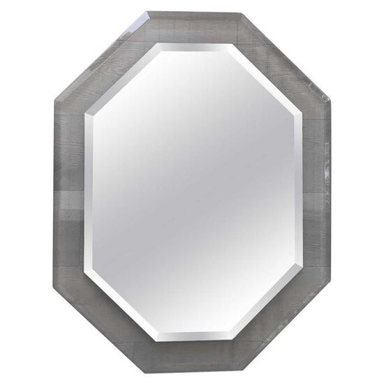 Mid-Century Modern Lucite Octagonal Mirror