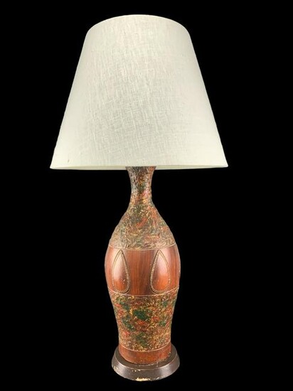 Mid Century Vintage Art Pottery Ceramic Lamp