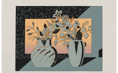 Milton Glaser (1929-2020), Two Vases, One Bouquet 2 (late 20th century)