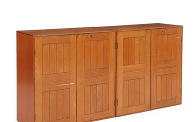 Mogens Koch: A pair of solid oregon pine cabinets. Made by Rud. Rasmussen cabinetmakers. H./W. 76 cm. D. 36 cm. (2)