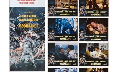 Moonraker (1979), poster and set of 8 lobby cards, US