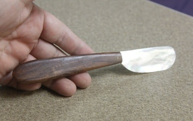Mother of Pearl and Wooden butter knife(?)
