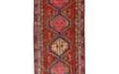 Oriental Runner Rug Geometric Boho Tribal 4X10 Vintage Handmade Hallway Carpet