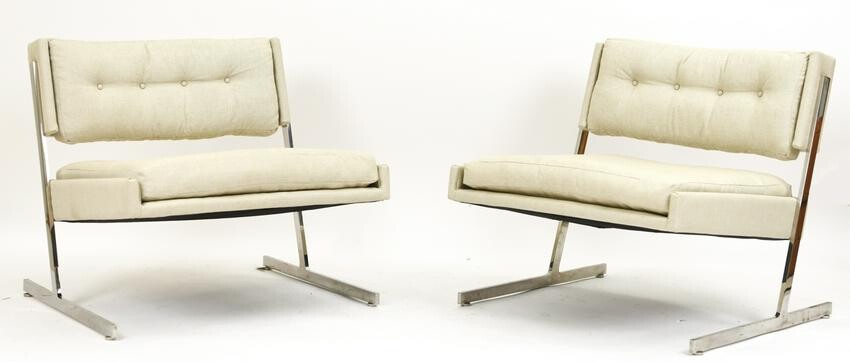 PAIR OF HARVEY PROBBER LOUNGE CHAIRS